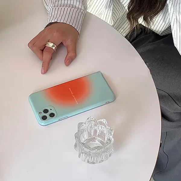 Iphone Cases*Boogzel Clothing Minimalist Orange Green iPhone Case