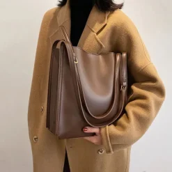 Bags & Purses*Boogzel Clothing Minimalist Soft Leather Tote Bag