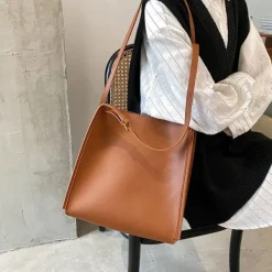 Bags & Purses*Boogzel Clothing Minimalist Soft Leather Tote Bag