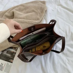 Bags & Purses*Boogzel Clothing Minimalist Soft Leather Tote Bag
