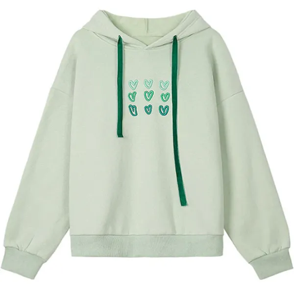 Hoodies*Boogzel Clothing Mint Aesthetic Heart Hoodie MintGreen