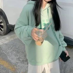 Hoodies*Boogzel Clothing Mint Aesthetic Heart Hoodie MintGreen