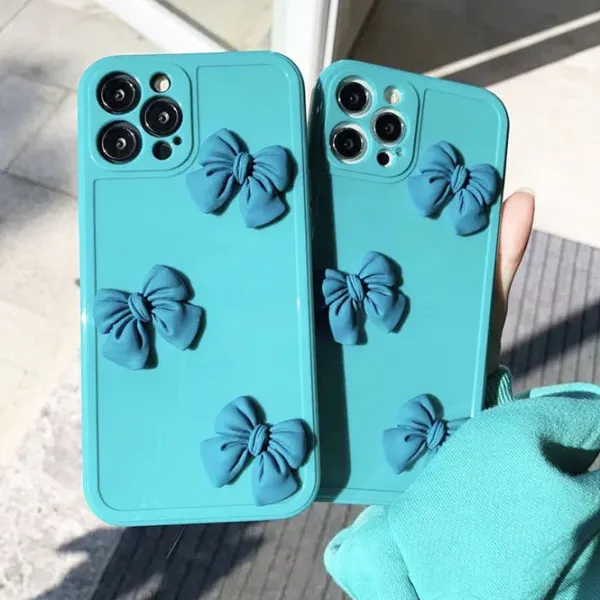 Iphone Cases*Boogzel Clothing Mint Bow iPhone Case Blue