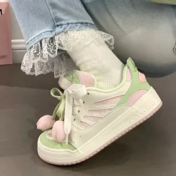 Mad|Aesthetic Sneakers*Boogzel Clothing Mint Tulip Sneakers Green