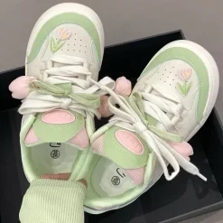 Mad|Aesthetic Sneakers*Boogzel Clothing Mint Tulip Sneakers Green