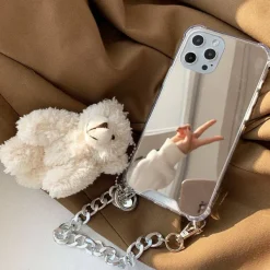 Iphone Cases*Boogzel Clothing Mirror Bear Chain iPhone Case