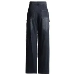 Jeans*Boogzel Clothing Model Behavior Chain Ripped Jeans Black