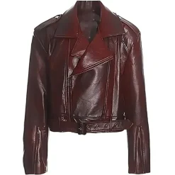 Coats & Jackets*Boogzel Clothing Model Behavior 90s Style Moto Jacket Red