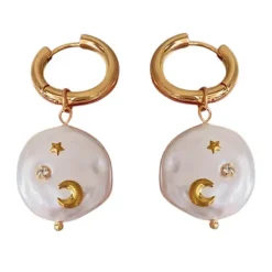 Earrings*Boogzel Clothing Moonlight Aura Earrings Gold