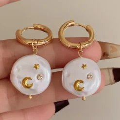 Earrings*Boogzel Clothing Moonlight Aura Earrings Gold