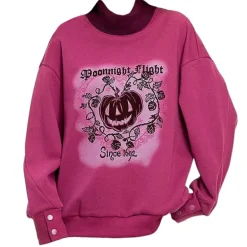 Sweatshirts*Boogzel Clothing Moonlight Flight Printed Sweatshirt Pink