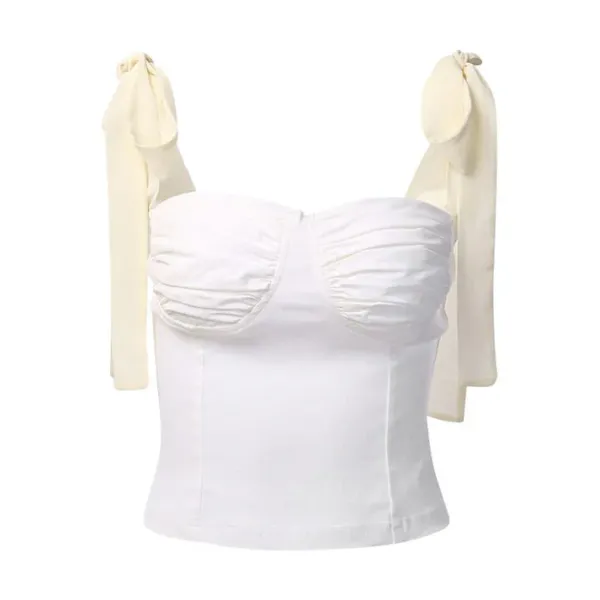 Y2K Tops|Corset Tops*Boogzel Clothing Morning In Paris Bow Tie Top