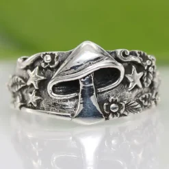 Rings*Boogzel Clothing Mushroom Aesthetic Ring Silver
