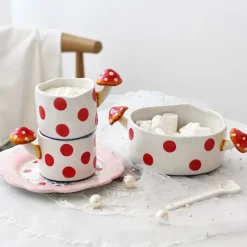 Aesthetic Kitchen|Aesthetic Room Decor*Boogzel Clothing Mushroom Ceramic Mug