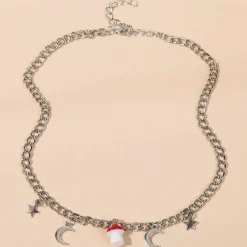 Necklaces & Chokers*Boogzel Clothing Mushroom Chain Necklace Silver