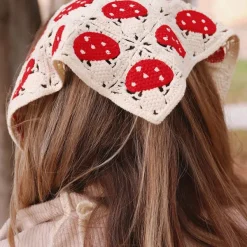 Other|Hats*Boogzel Clothing Mushroom Crochet Hair Scarf