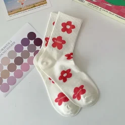 Socks*Boogzel Clothing Naturally Sweet Pink Aesthetic Socks