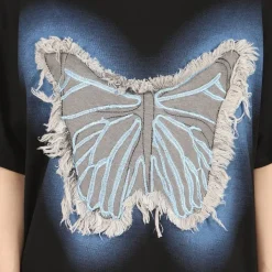Aesthetic T-Shirts & Graphic Tees*Boogzel Clothing Neon Butterfly Oversized T-Shirt