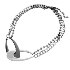 Necklaces & Chokers*Boogzel Clothing No Lesson Learned Chain Link Necklace Silver