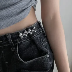 Other*Boogzel Clothing No-Sew Jean Buttons Silver