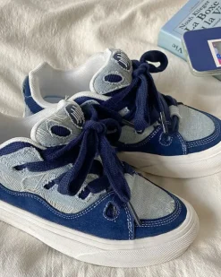 Classics|Aesthetic Sneakers*Boogzel Clothing Nostalgic Games Denim Sneakers Blue
