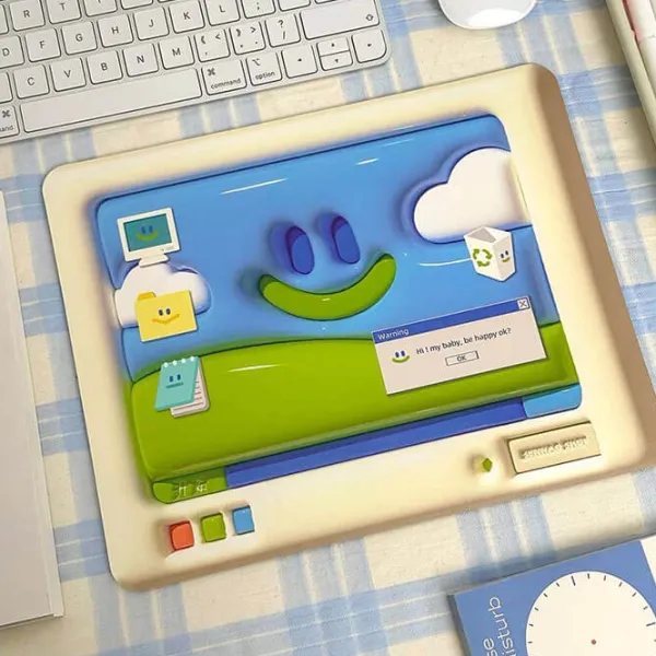 Aesthetic Room Decor|Other*Boogzel Clothing Nostalgic Windows XP Smile Mouse Mat