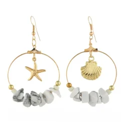 Earrings*Boogzel Clothing Ocean Shell Mermaid Aesthetic Earrings