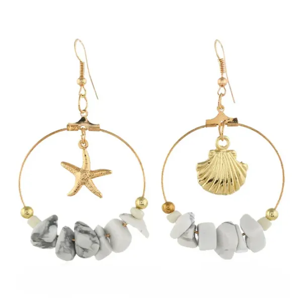Earrings*Boogzel Clothing Ocean Shell Mermaid Aesthetic Earrings