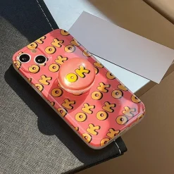 Iphone Cases*Boogzel Clothing OK PopSocket iPhone Case Pink/yellow
