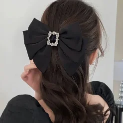 Hair Accessories*Boogzel Clothing Old Money Aesthetic Hair Bow Black