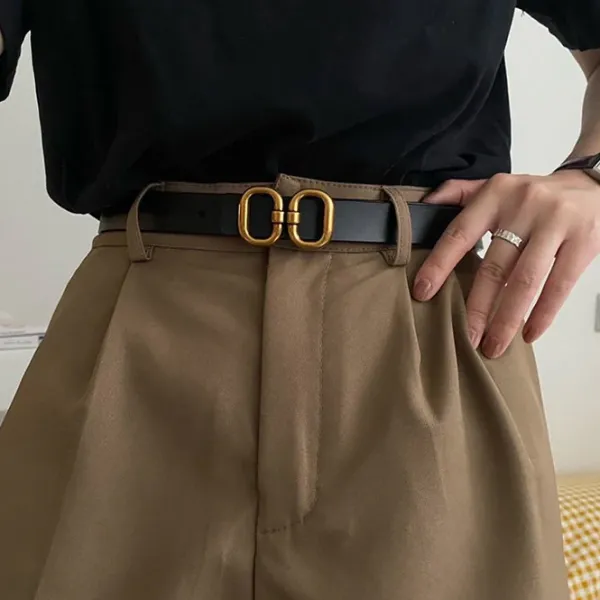 Belts & Chains*Boogzel Clothing Old Money Aesthetic Thin Belt