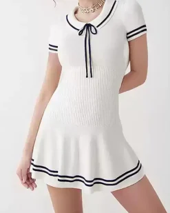 Dresses & Rompers*Boogzel Clothing Old Money Yacht Club Dress White