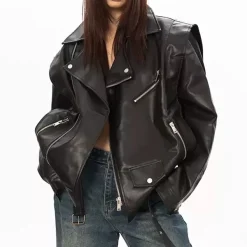 Coats & Jackets*Boogzel Clothing One Way Ticket Moto Jacket Black