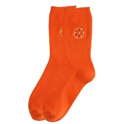 Socks*Boogzel Clothing Embroidered Socks Orange