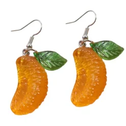 Earrings*Boogzel Clothing Slice Earrings Orange