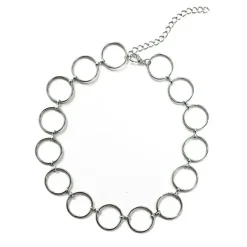 Necklaces & Chokers*Boogzel Clothing O-Ring Choker Silver
