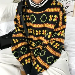 Mens|Sweaters*Boogzel Clothing Сottagecore Knit Sweater Black
