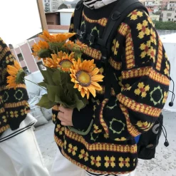 Mens|Sweaters*Boogzel Clothing Сottagecore Knit Sweater Black