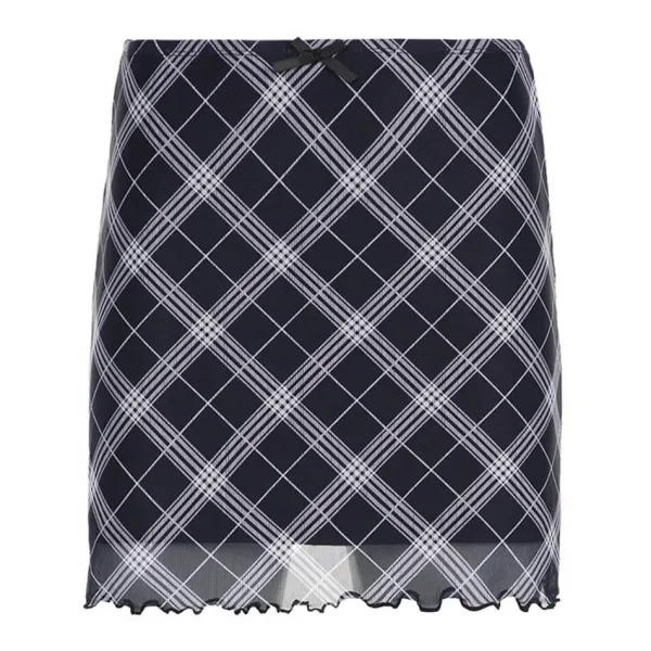 Skirts*Boogzel Clothing Outta Town Plaid Mini Skirt Blue