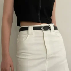 Belts & Chains*Boogzel Clothing Oval Buckle Belt