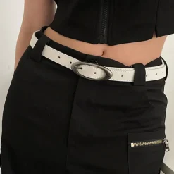 Belts & Chains*Boogzel Clothing Oval Buckle Belt