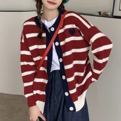 Striped Sweaters|Knit Cardigans*Boogzel Clothing Paris Striped Cardigan