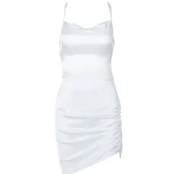Dresses & Rompers*Boogzel Clothing Parisian Lace Up Satin Dress