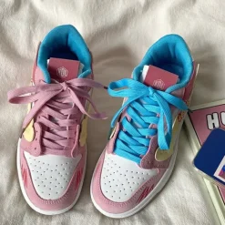 Classics|Aesthetic Sneakers*Boogzel Clothing Pastel Aesthetic Flower Sneakers Pink/blue