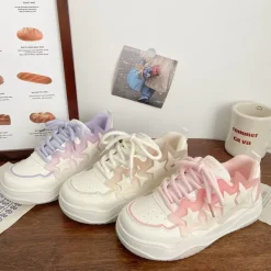 Aesthetic Sneakers*Boogzel Clothing Pastel Aesthetic Star Sneakers