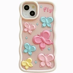 Iphone Cases*Boogzel Clothing Pastel Butterfly iPhone Case Pink