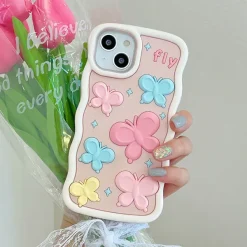 Iphone Cases*Boogzel Clothing Pastel Butterfly iPhone Case Pink