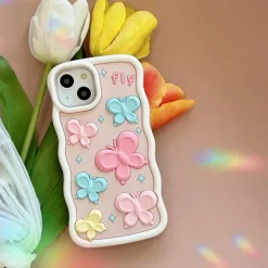 Iphone Cases*Boogzel Clothing Pastel Butterfly iPhone Case Pink