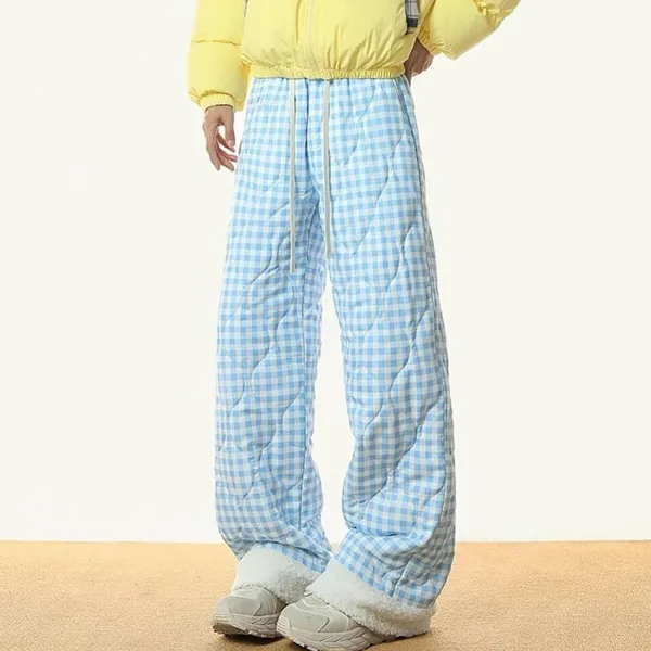 Pants & Trousers*Boogzel Clothing Pastel Checkered Puffer Pants