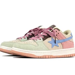 Classics|Aesthetic Sneakers*Boogzel Clothing Color Block Star Sneakers Pastel